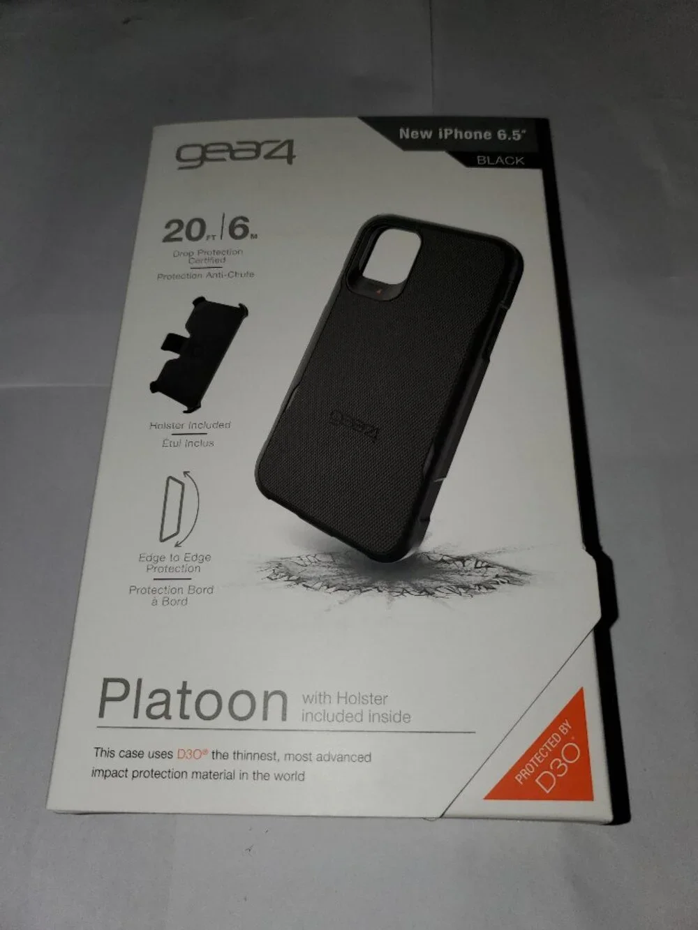 NEW BLACK GEAR4 PLATOON IPHONE 11 PRO (6.5